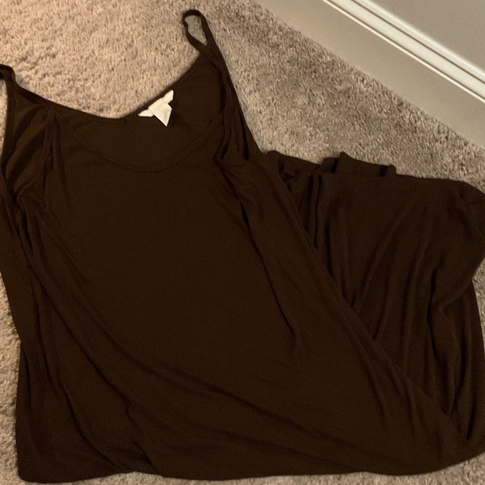 H&M Brown Midi Dress